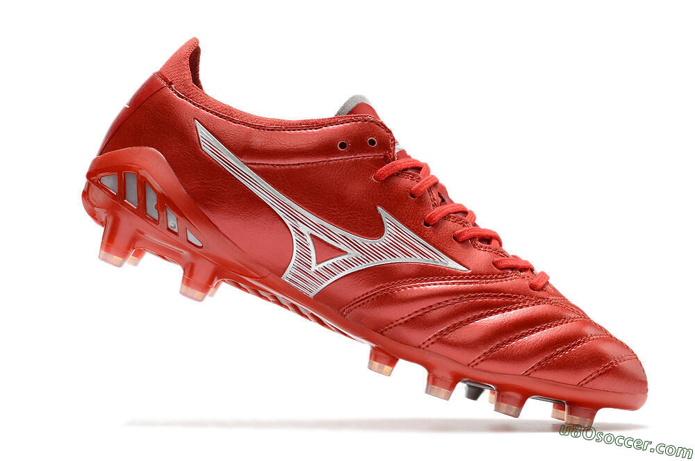 Mizuno Morelia Neo 3 Japan FG Firm Ground Soccer Cleats - Red/White 4