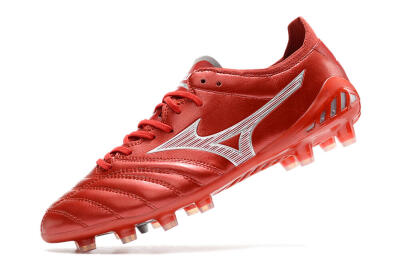 Mizuno Morelia Neo 3 Japan FG Firm Ground Soccer Cleats - Red/White