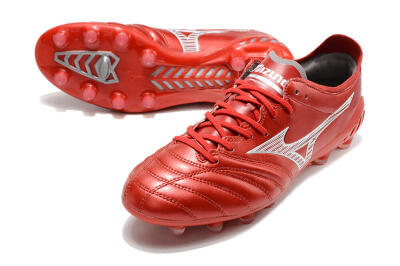 Mizuno Morelia Neo 3 Japan FG Firm Ground Soccer Cleats - Red/White