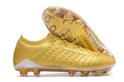 Nike Phantom Ultra Venom FG Firm Ground Soccer Cleats - Gold/White