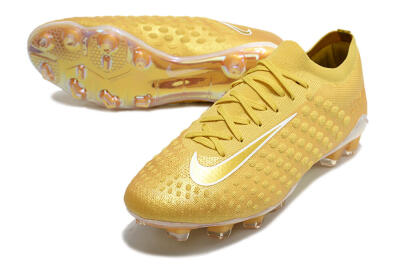 Nike Phantom Ultra Venom FG Firm Ground Soccer Cleats - Gold/White