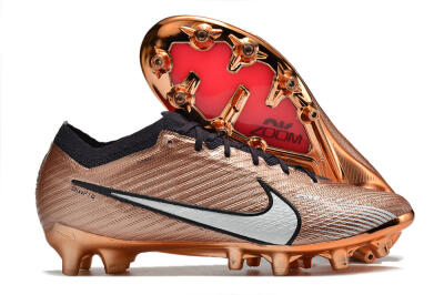 Nike Air Zoom Mercurial Vapor 15 Elite AG Artificial Grass Soccer Cleats - Gold/White/Black