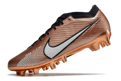 Nike Air Zoom Mercurial Vapor 15 Elite AG Artificial Grass Soccer Cleats - Gold/White/Black