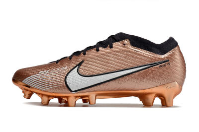 Nike Air Zoom Mercurial Vapor 15 Elite AG Artificial Grass Soccer Cleats - Gold/White/Black