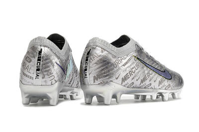 Nike Air Zoom Mercurial Vapor 15 Elite AG Artificial Grass Soccer Cleats - Silver/Gold