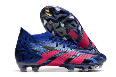 Adidas Predator Accuracy.1 Paul Pogba FG Firm Ground Soccer Cleats - Blue/Pink