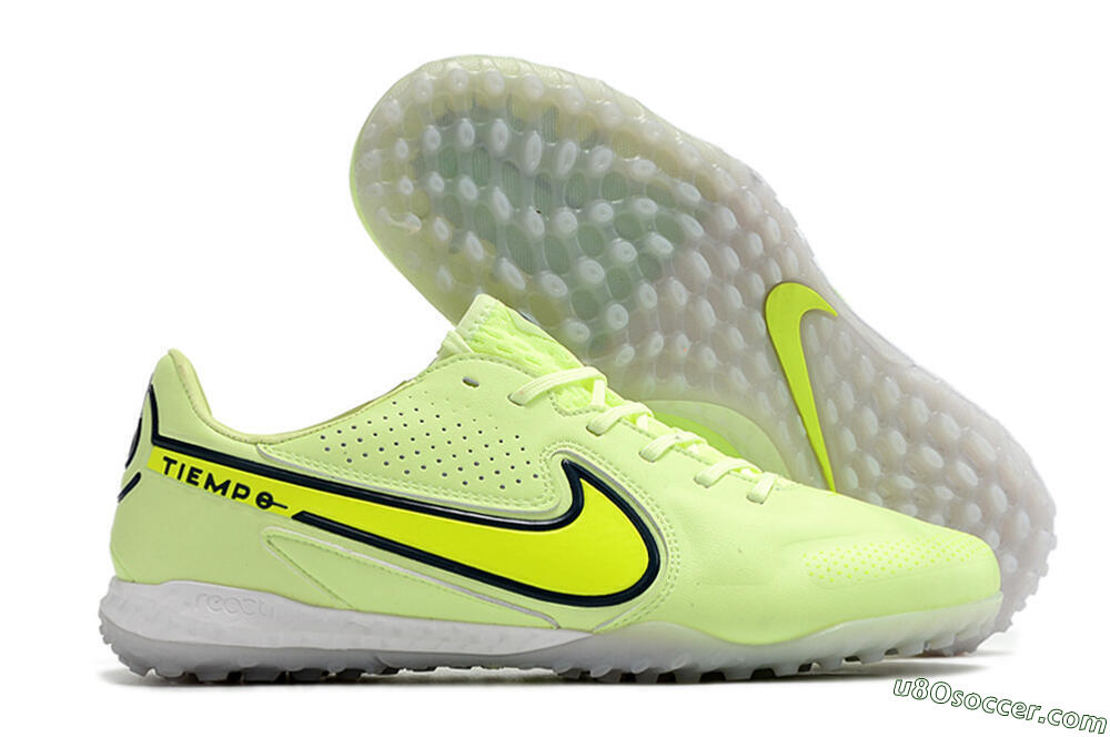 Nike React Tiempo Legend 9 Pro TF Artificial Turf Soccer Shoes - Green/Black 1