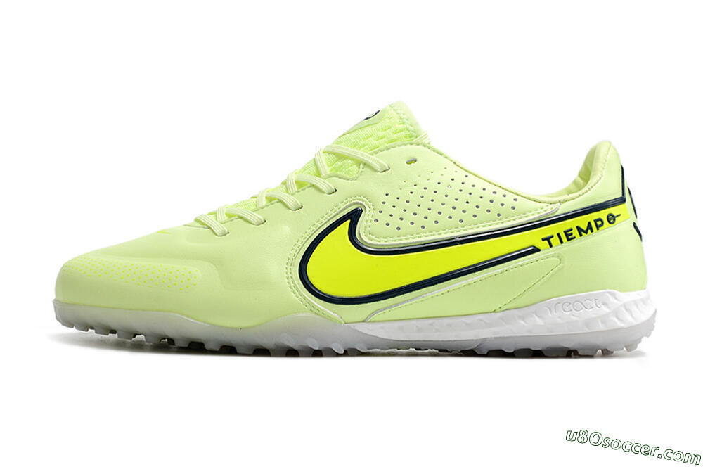 Nike React Tiempo Legend 9 Pro TF Artificial Turf Soccer Shoes - Green/Black 2