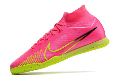 Nike Air Zoom Mercurial Superfly 9 Elite IC Indoor & Futsal Soccer Shoes - Pink/Green/Black