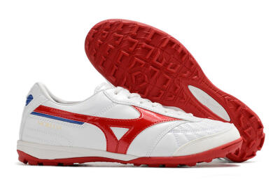 Mizuno Morelia Sala Japn TF Artificial Turf Soccer Shoes - White/Red