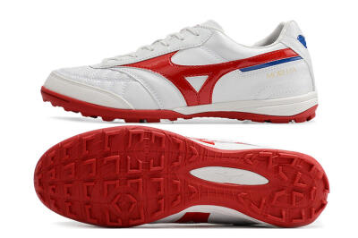 Mizuno Morelia Sala Japn TF Artificial Turf Soccer Shoes - White/Red