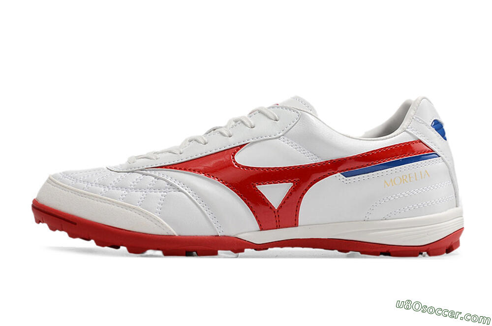 Mizuno Morelia Sala Japn TF Artificial Turf Soccer Shoes - White/Red 2