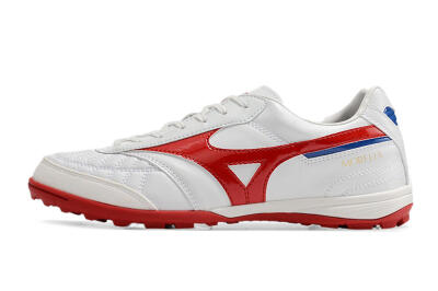 Mizuno Morelia Sala Japn TF Artificial Turf Soccer Shoes - White/Red