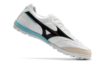Mizuno Morelia Sala Japn TF Artificial Turf Soccer Shoes - White/Black/Blue