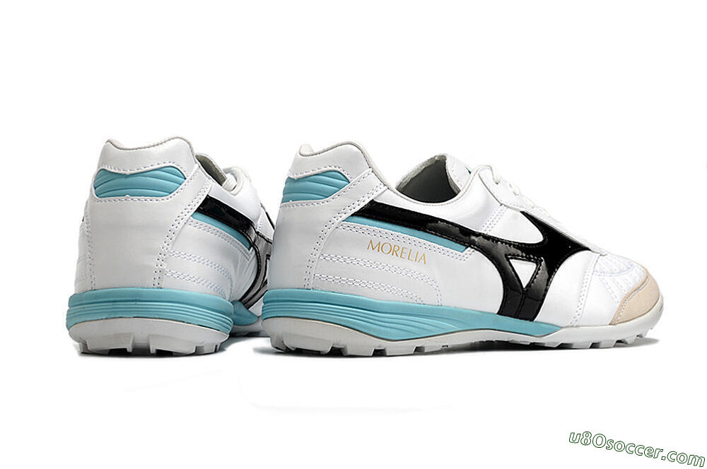 Mizuno Morelia Sala Japn TF Artificial Turf Soccer Shoes - White/Black/Blue 5