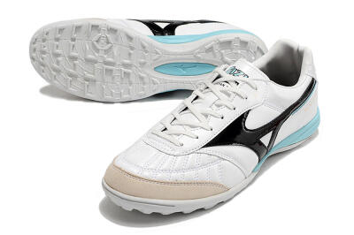 Mizuno Morelia Sala Japn TF Artificial Turf Soccer Shoes - White/Black/Blue