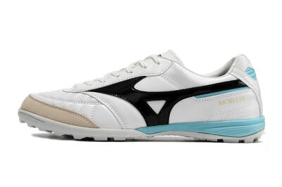 Mizuno Morelia Sala Japn TF Artificial Turf Soccer Shoes - White/Black/Blue