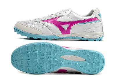 Mizuno Morelia Sala Japn TF Artificial Turf Soccer Shoes - White/Red/Blue