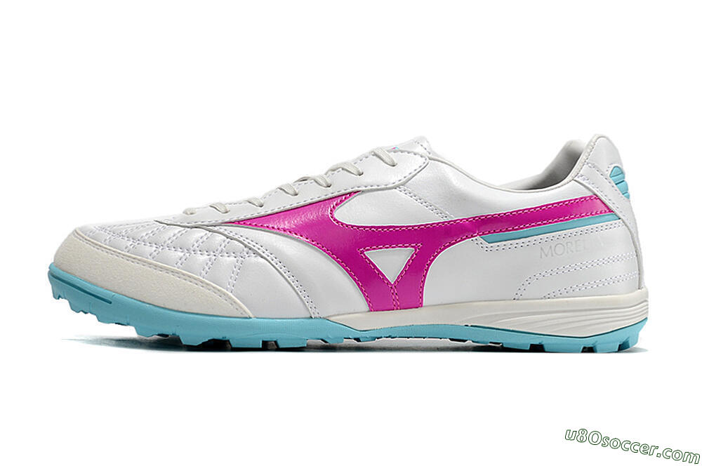 Mizuno Morelia Sala Japn TF Artificial Turf Soccer Shoes - White/Red/Blue 2