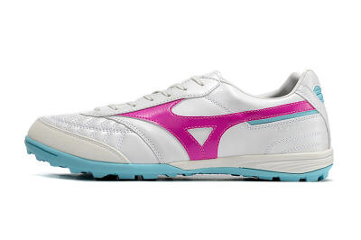 Mizuno Morelia Sala Japn TF Artificial Turf Soccer Shoes - White/Red/Blue