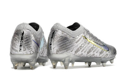 Nike Air Zoom Mercurial Vapor 15 Elite SG Soft Ground Soccer Cleats - Silver/Gold