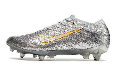 Nike Air Zoom Mercurial Vapor 15 Elite SG Soft Ground Soccer Cleats - Silver/Gold