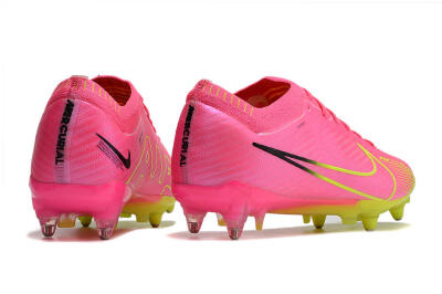 Nike Air Zoom Mercurial Vapor 15 Elite SG Soft Ground Soccer Cleats - Pink/Green/Black