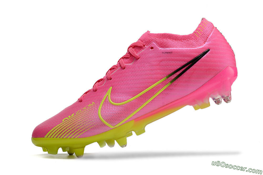 Nike Air Zoom Mercurial Vapor 15 Elite SG Soft Ground Soccer Cleats - Pink/Green/Black 5