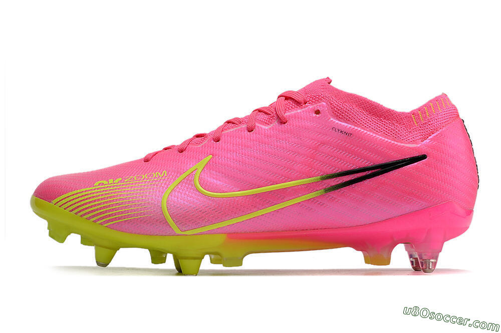 Nike Air Zoom Mercurial Vapor 15 Elite SG Soft Ground Soccer Cleats - Pink/Green/Black 2