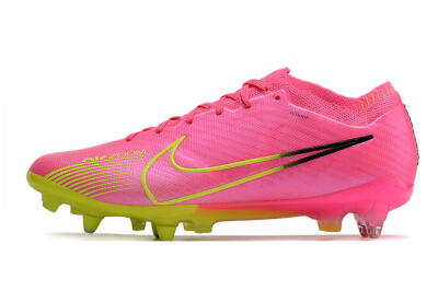 Nike Air Zoom Mercurial Vapor 15 Elite SG Soft Ground Soccer Cleats - Pink/Green/Black