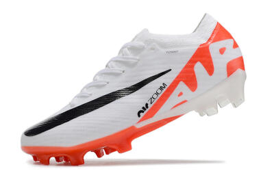 Nike Air Zoom Mercurial Vapor 15 Elite FG Firm Ground Soccer Cleats - White/Black/Red