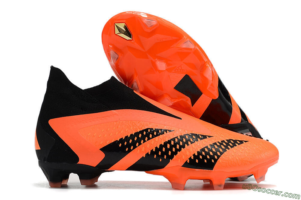 Adidas Predator Accuracy+ FG Firm Ground Soccer Cleats - Orange/Black 1