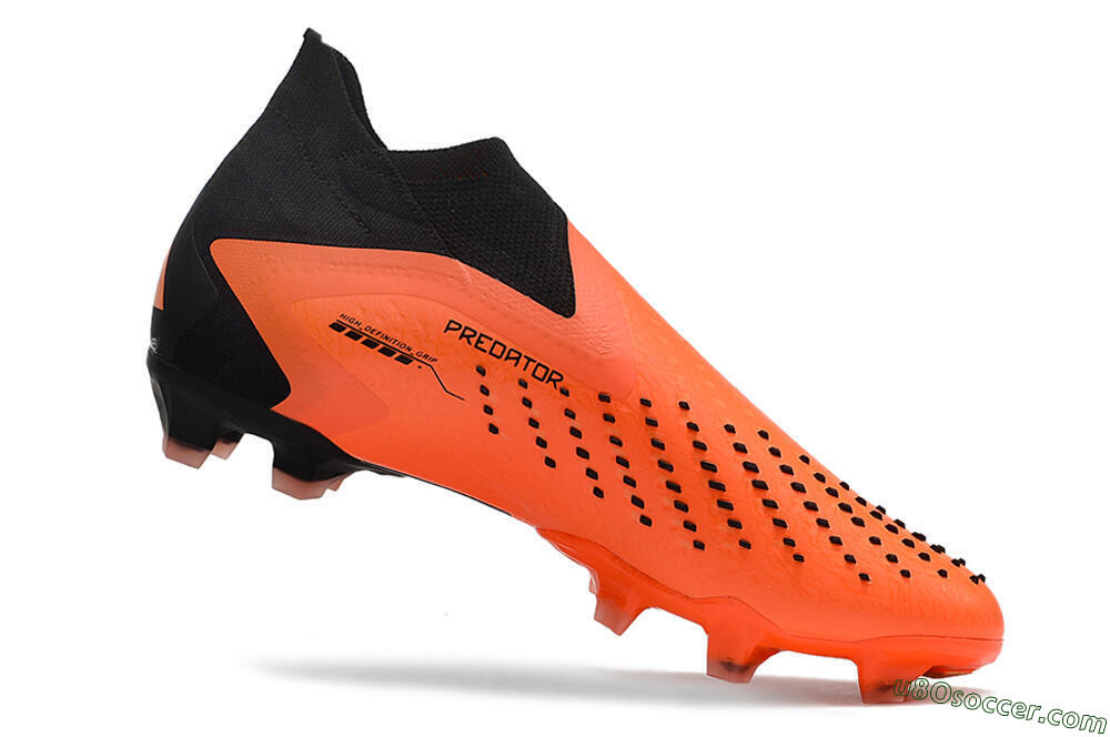 Adidas Predator Accuracy+ FG Firm Ground Soccer Cleats - Orange/Black 4