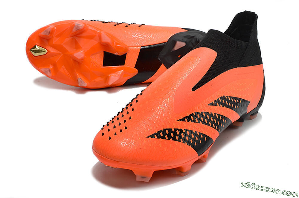 Adidas Predator Accuracy+ FG Firm Ground Soccer Cleats - Orange/Black 3