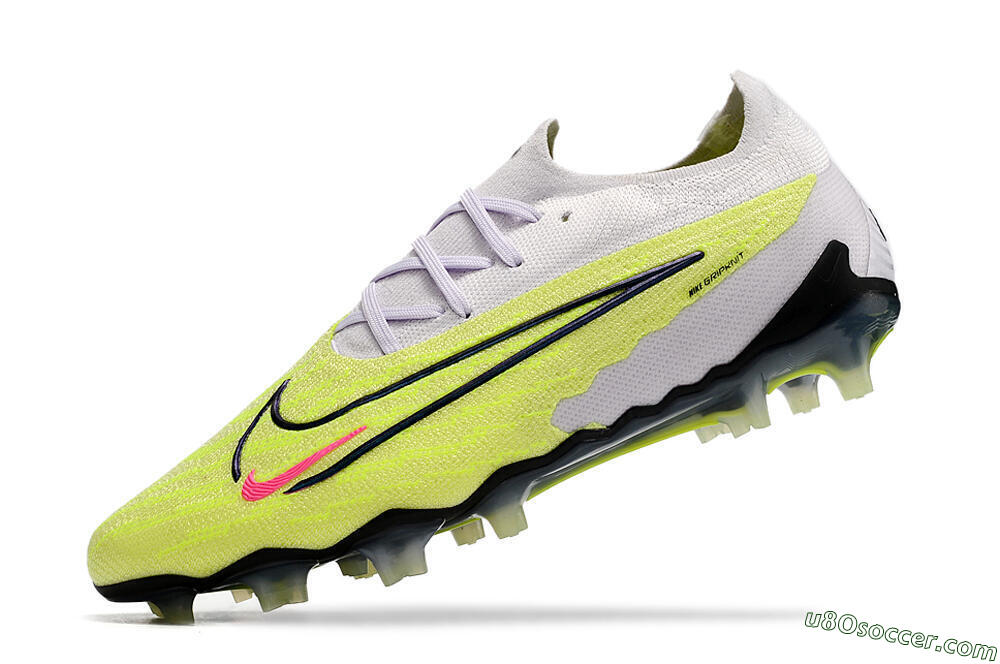 Nike Phantom GX Elite FG Firm Ground Soccer Cleats - White/Green/Black 5