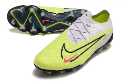 Nike Phantom GX Elite FG Firm Ground Soccer Cleats - White/Green/Black