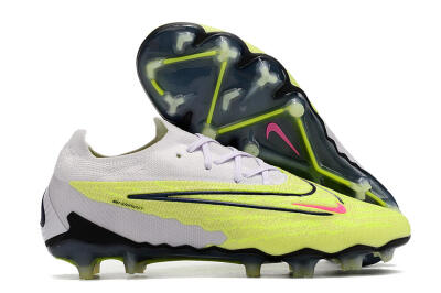 Nike Phantom GX Elite FG Firm Ground Soccer Cleats - White/Green/Black