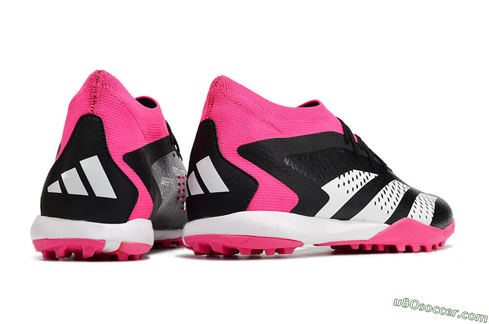 Adidas Predator Accuracy.1 TF Artificial Turf Soccer Shoes - Black/White/Pink 6