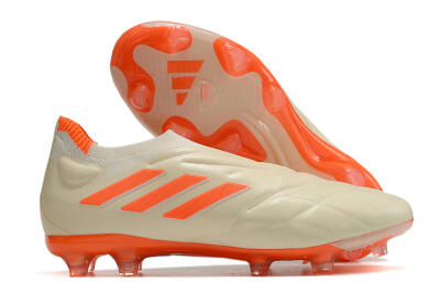 Adidas Copa Pure+ FG Firm Ground Soccer Cleats - White/Orange
