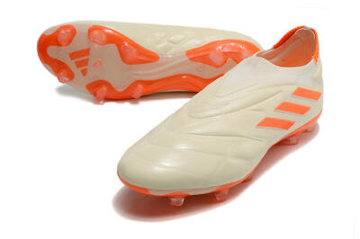 Adidas Copa Pure+ FG Firm Ground Soccer Cleats - White/Orange