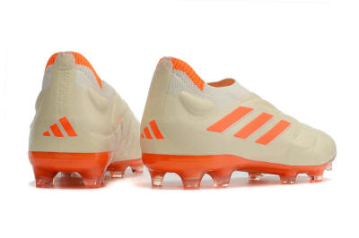 Adidas Copa Pure+ FG Firm Ground Soccer Cleats - White/Orange