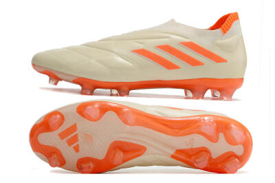 Adidas Copa Pure+ FG Firm Ground Soccer Cleats - White/Orange