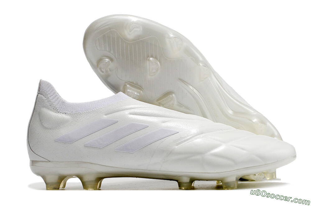 Adidas Copa Pure+ FG Firm Ground Soccer Cleats - White/White 1