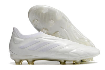 Adidas Copa Pure+ FG Firm Ground Soccer Cleats - White/White
