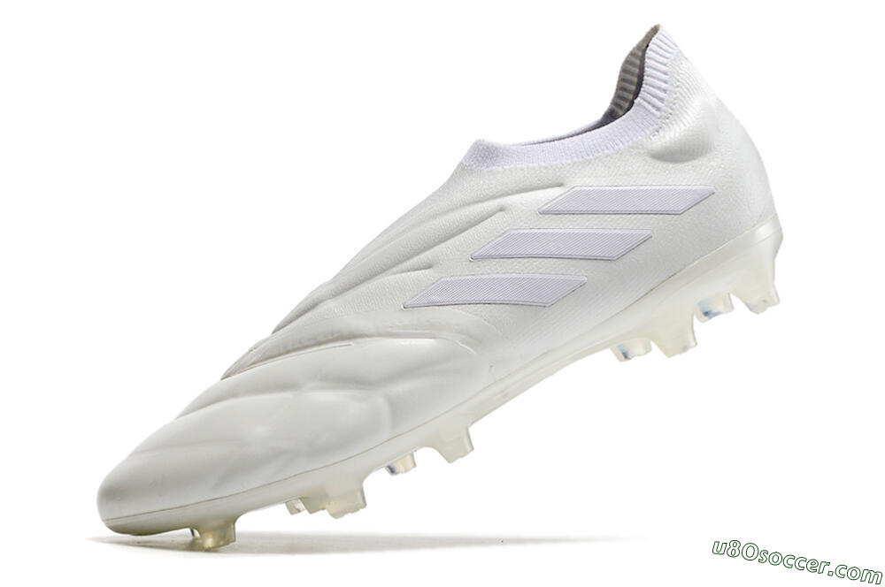 Adidas Copa Pure+ FG Firm Ground Soccer Cleats - White/White 4