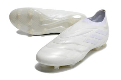 Adidas Copa Pure+ FG Firm Ground Soccer Cleats - White/White