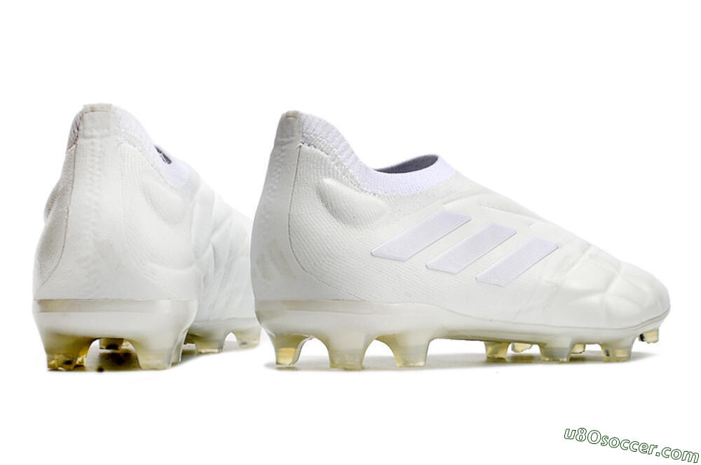 Adidas Copa Pure+ FG Firm Ground Soccer Cleats - White/White 6