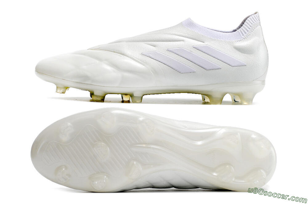Adidas Copa Pure+ FG Firm Ground Soccer Cleats - White/White 0