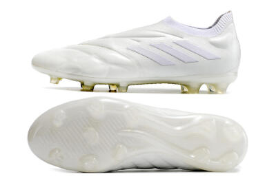Adidas Copa Pure+ FG Firm Ground Soccer Cleats - White/White