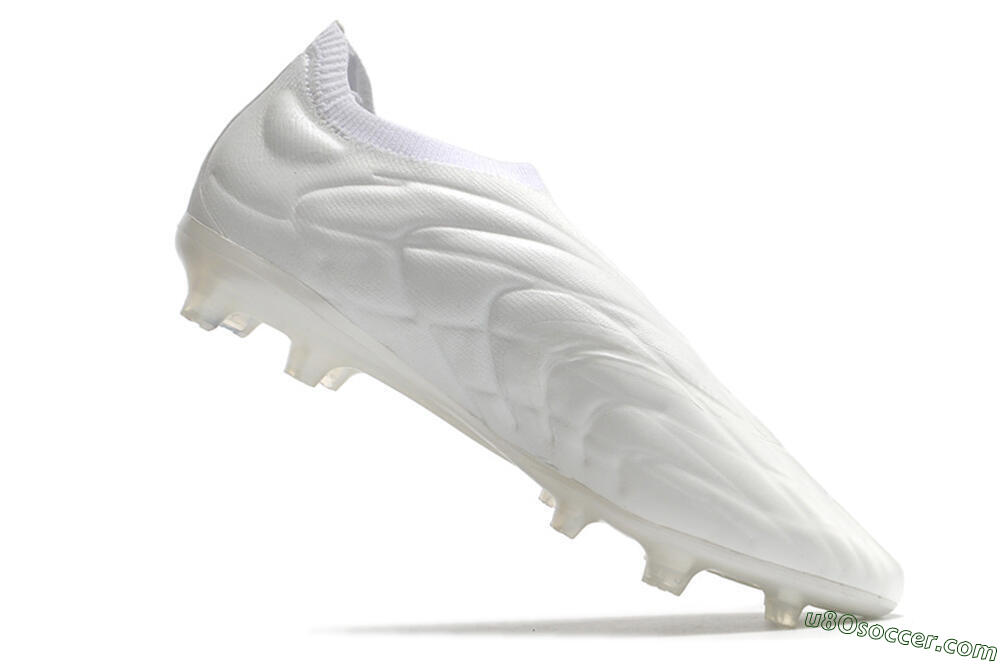 Adidas Copa Pure+ FG Firm Ground Soccer Cleats - White/White 5